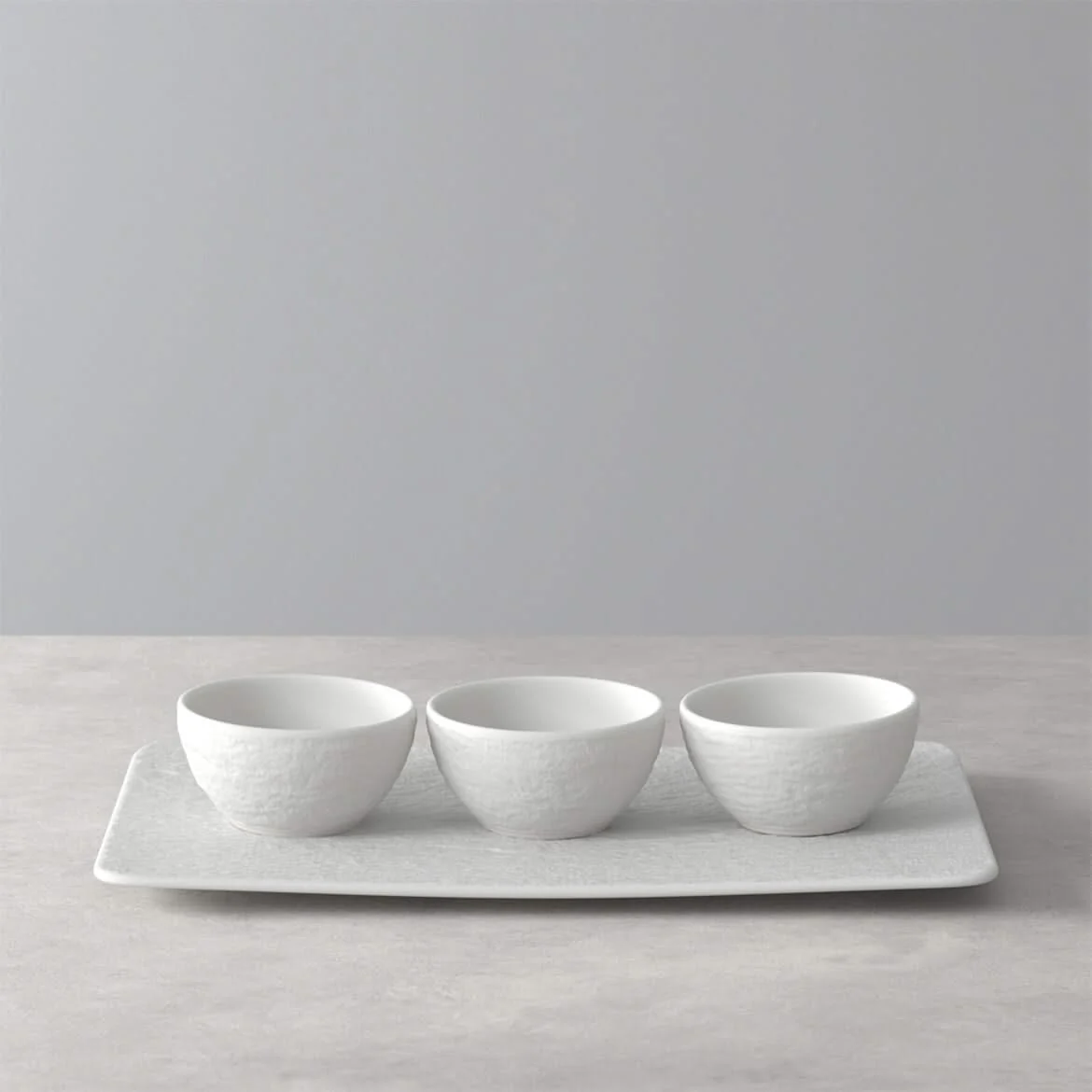 Villeroy & Boch Dipschaaltjes Set Manufacture Rock - Wit - 4-delig - Afbeelding 6