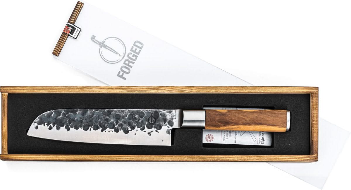Forged Santokumes Olive 18 cm - Afbeelding 4