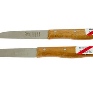 Robert Herder Molenmes RVS Hout - Lemmet 8.5 cm - 2 Stuks