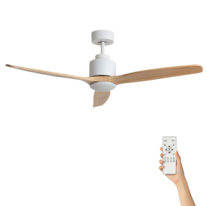 Fluisterstille plafondventilator Henrik Ø132cm – Afstandsbediening & Timer