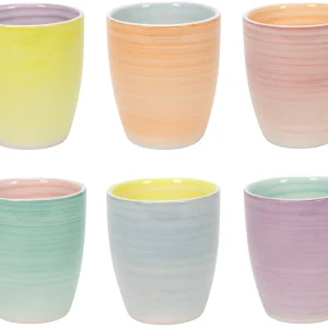 Cookinglife Koffiebekers Pastel Harmony 340 ml - 6 Stuks