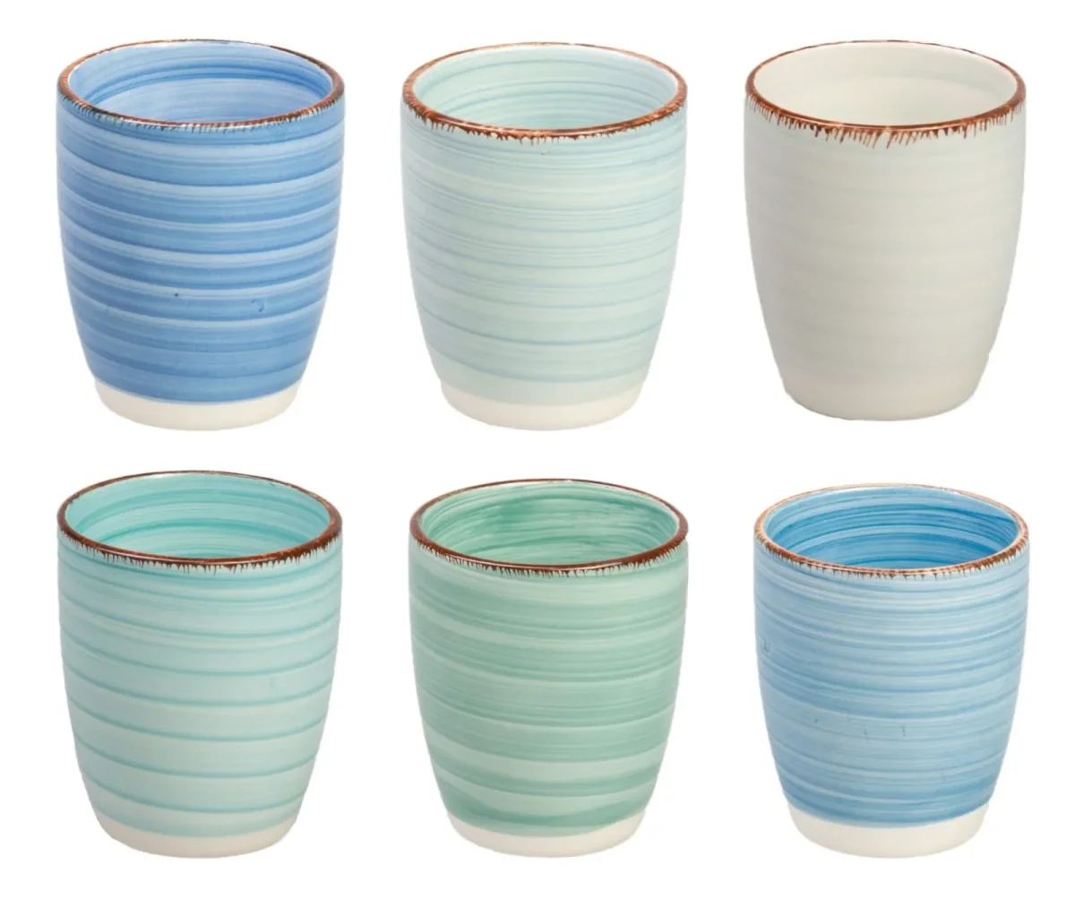 Cookinglife Koffiekopjes / Senseo Kopjes - Delice Blauw 180 ml - 6 stuks