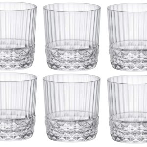 Bormioli Rocco Cocktailglazen / Whiskey Glazen / Waterglazen America 20's - 380 ml - 6 stuks