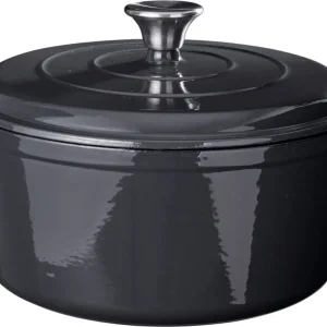 Cookinglife Braadpan met deksel - Heritage Cast Gietijzer - Grijs - ø 26 cm / 4.4 Liter - geëmailleerde anti-aanbaklaag