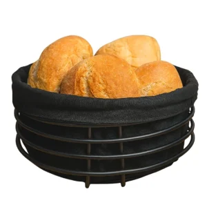 Cookinglife Broodmandje Zwart Metaal ø 23 cm