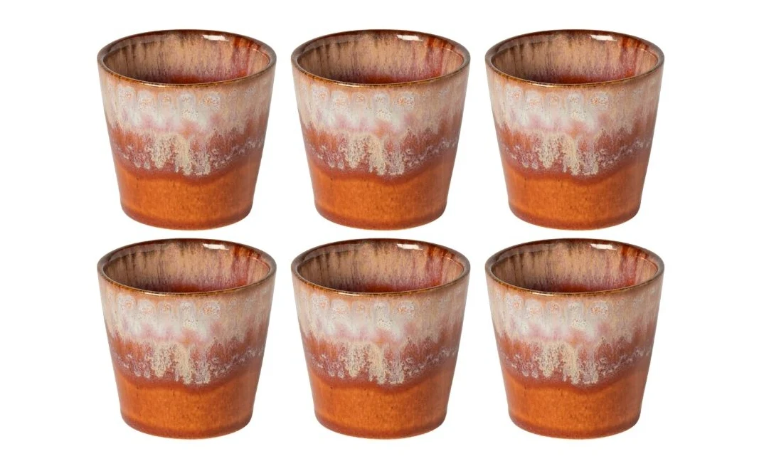 Costa Nova Espresso Kopjes Casafina Poterie Caramel-Latte 80 ml - 6 stuks