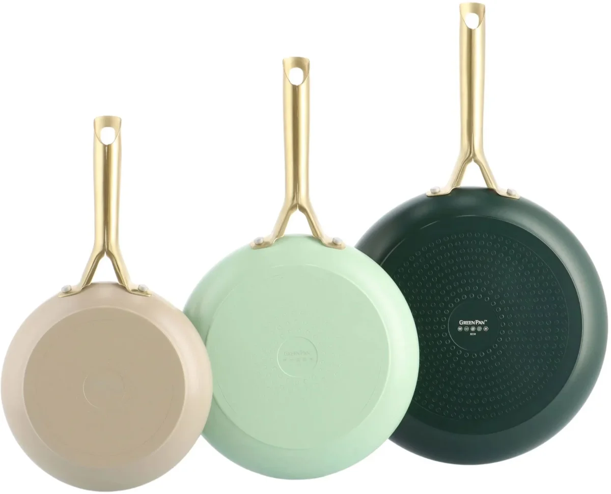 GreenPan Koekenpannenset Shades Natural 3-delig - Keramische anti-aanbaklaag - Koekenpan ø 20, 24 & 28 cm - Afbeelding 2