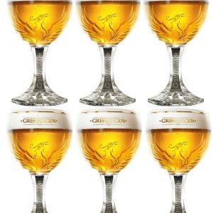 Grimbergen Bierglazen op Voet - 330 ml - 6 stuks