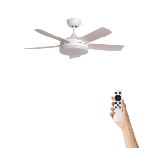 Plafondventilator Matilda met verlichting – Ø106cm – 6 snelheden – Afstandsbediening – Wit