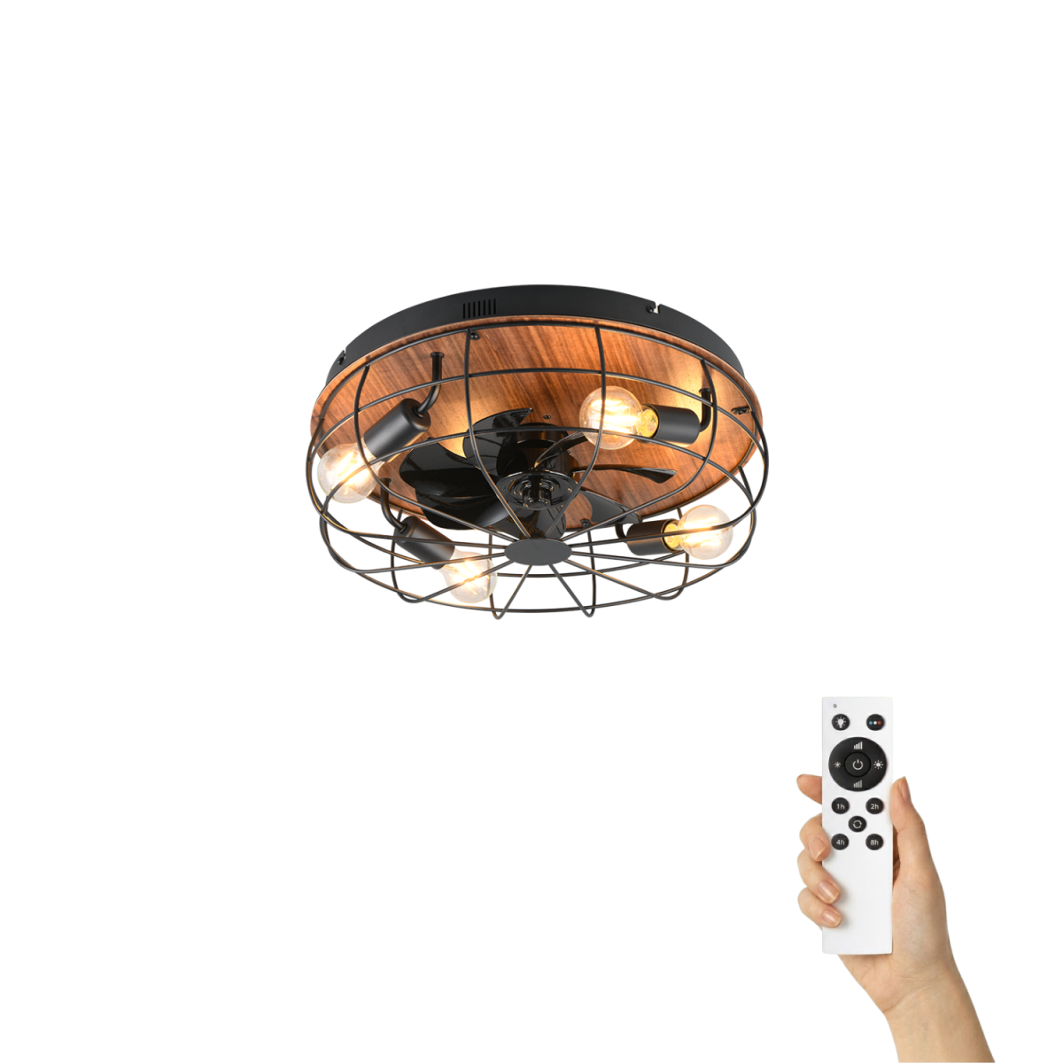 Stijlvolle plafondventilator Olav Ø48cm – Ultra stil & Afstandsbediening - Afbeelding 2
