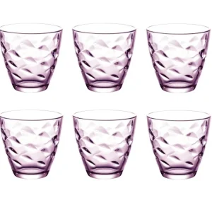 Bormioli Rocco Glazen Flora - Roze - 250 ml - 6 stuks