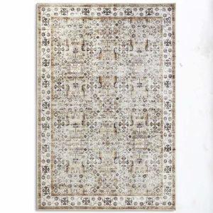 Vloerkleed Saveh - Creme/goud